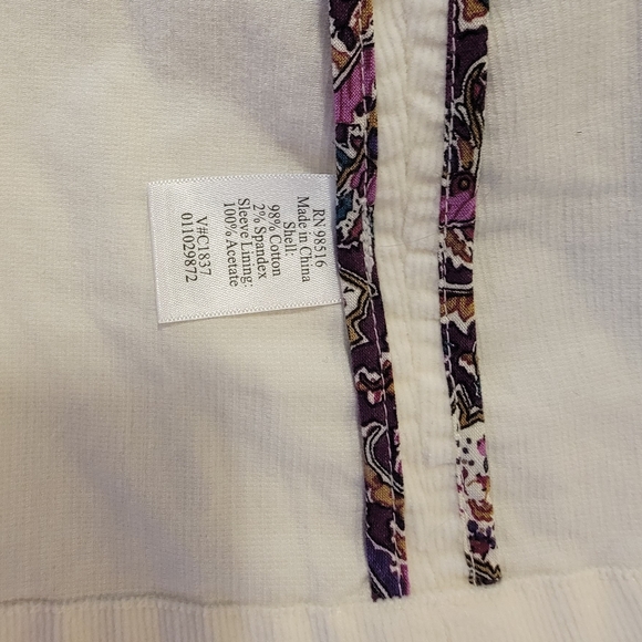 NWT Coldwater Creek Pin Wale Corduroy Shaped Jacket Sz 14 - Picture 5 of 5